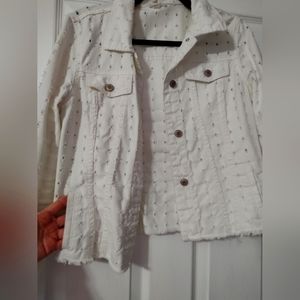 Tribal denim jacket